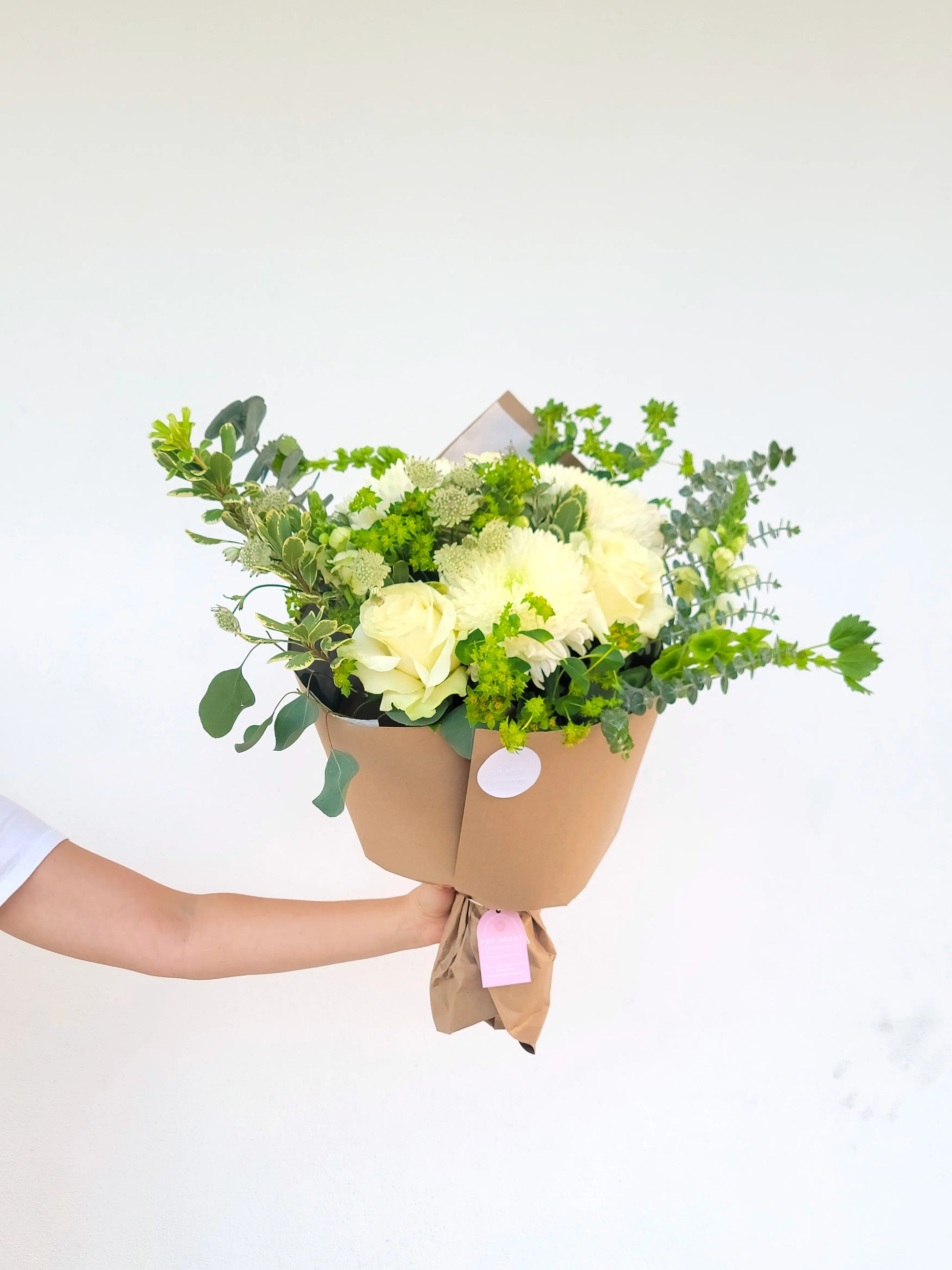 Just Because Flower Bouquet hand holding it