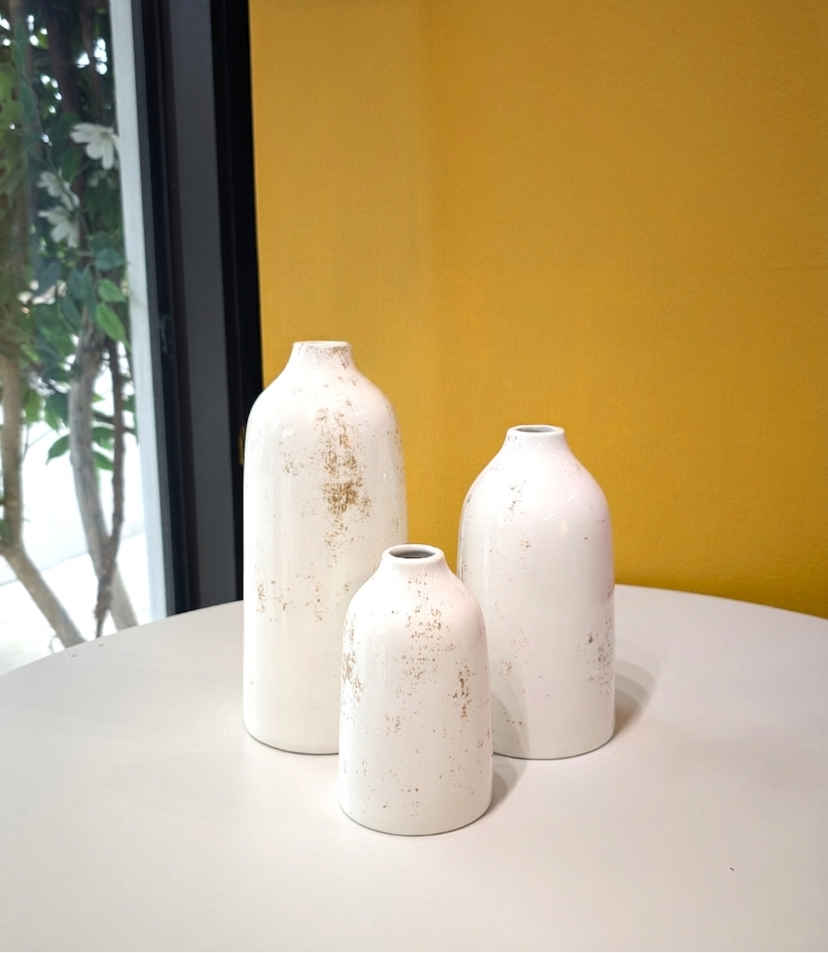 Ceramic Vase Set of 3 Vases - Modern Farmhouse