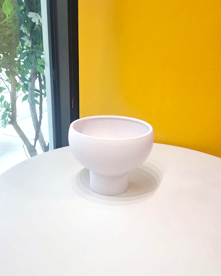 Lavender grey Compote Vase