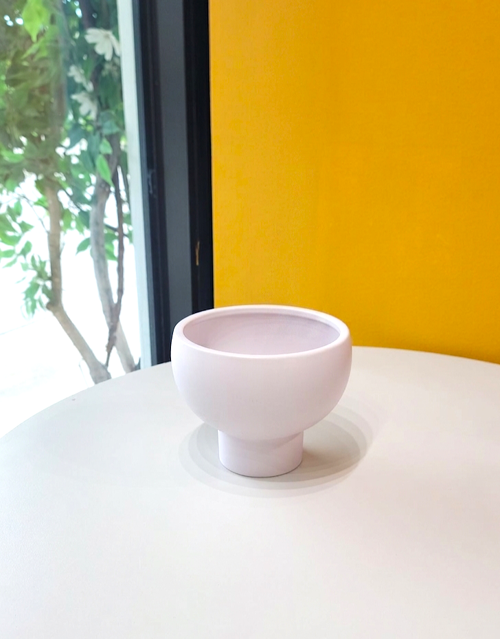 Lavender grey Compote Vase